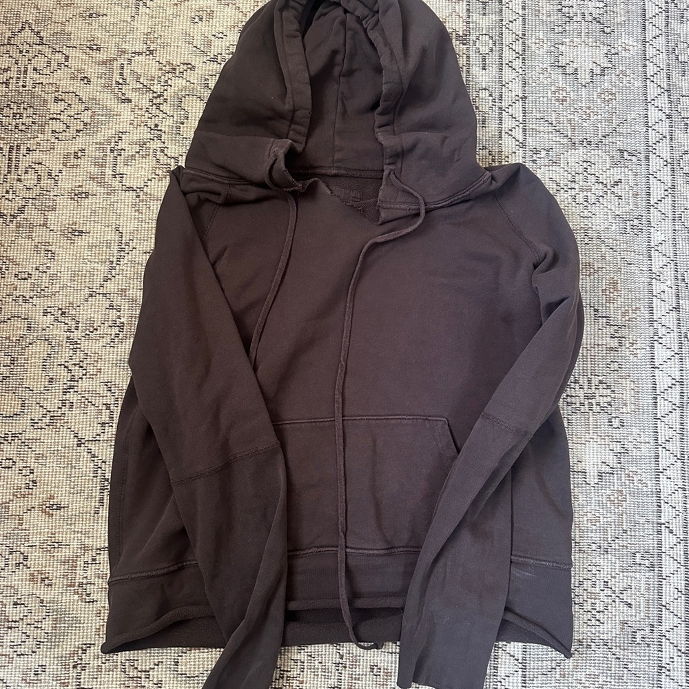 Nili Lotan Cozy Black Pullover Hoodie medium